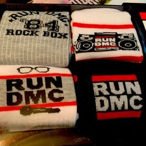 Run DMC Adult Men’s Socks-4 pack NIB